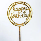 PartyToko Happy Birthday Cake Topper for Birthday Decor 1 pcs