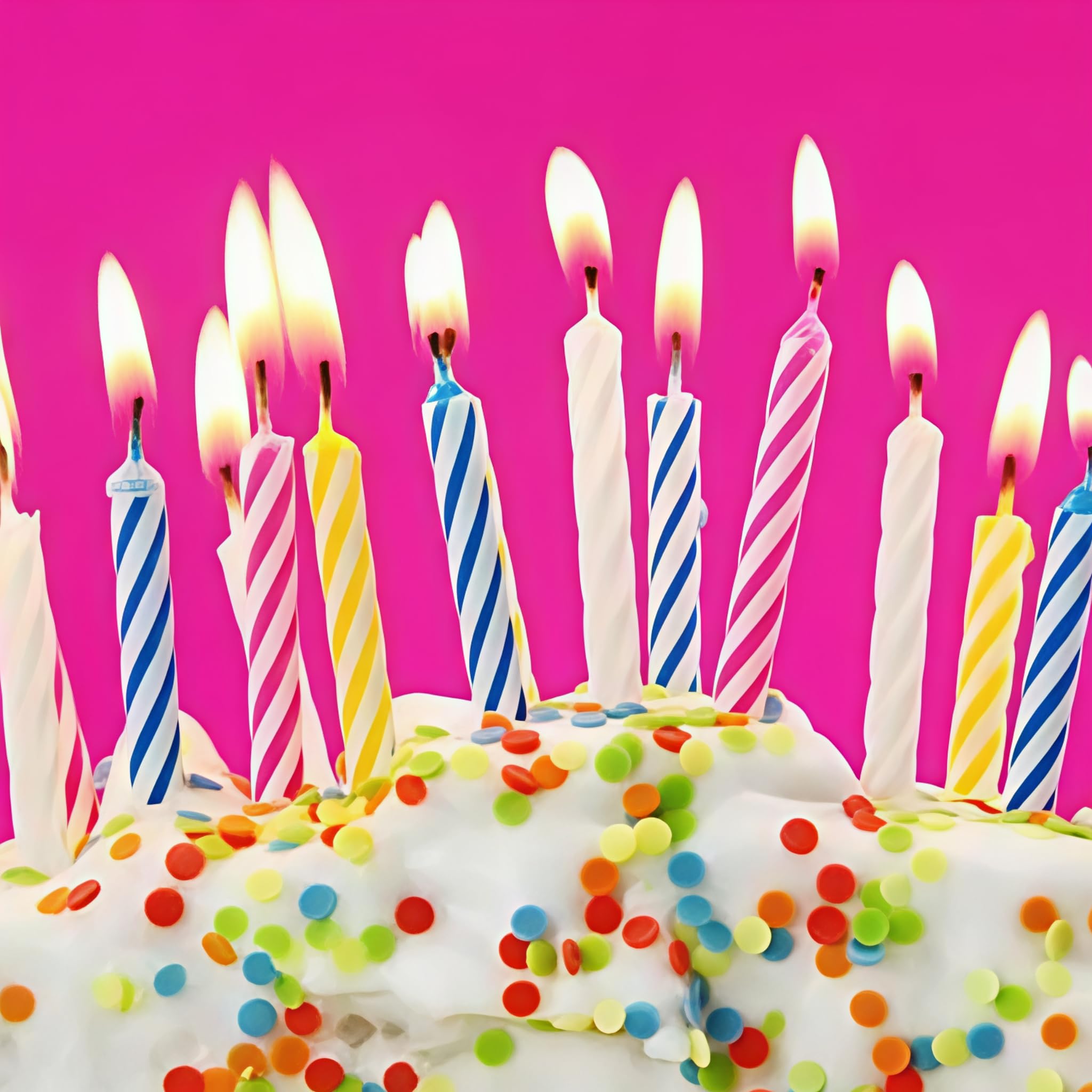 Wanna Party Pack of 10, Magic Relighting Birthday Candles (Multicolor), for Birthday, Baby Shower, Wedding Party & Cake Decoration